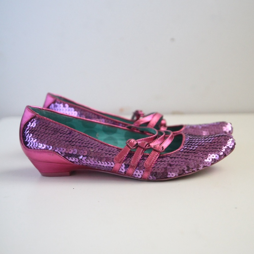 Irregular Choice Fuchsia glitter size 8 - Picture 3 of 8